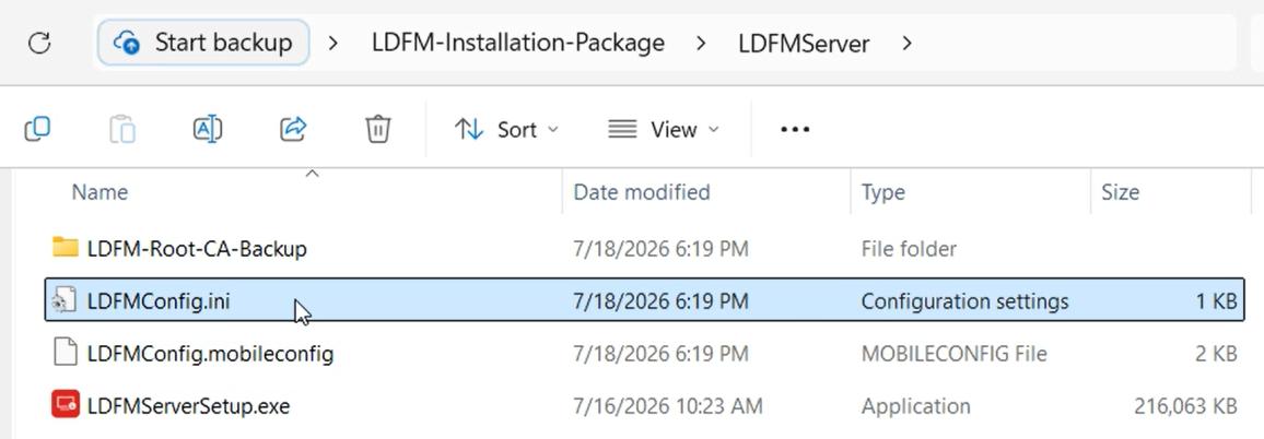 LDFM Installation Files