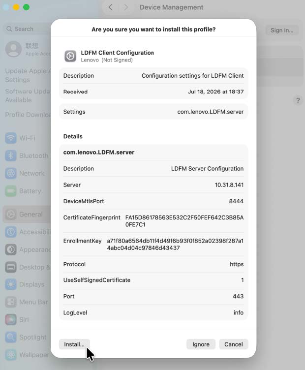LDFM Installation Files
